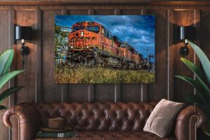 bnfs Single canvas rectangle BNSF