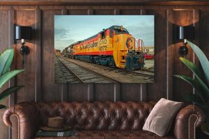 chessie Single canvas rectangle The Chessie System Railroad