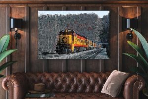 chessie Single canvas rectangle The Chessie System Railroad