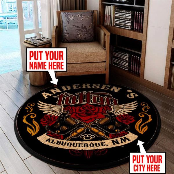 tattoo round mat