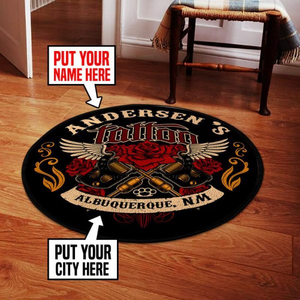 tattoo round mat