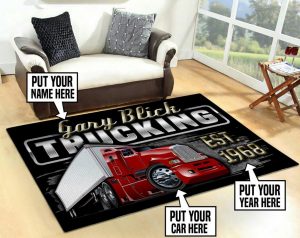 Personalized trucking rug