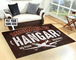 personalized hangar rug