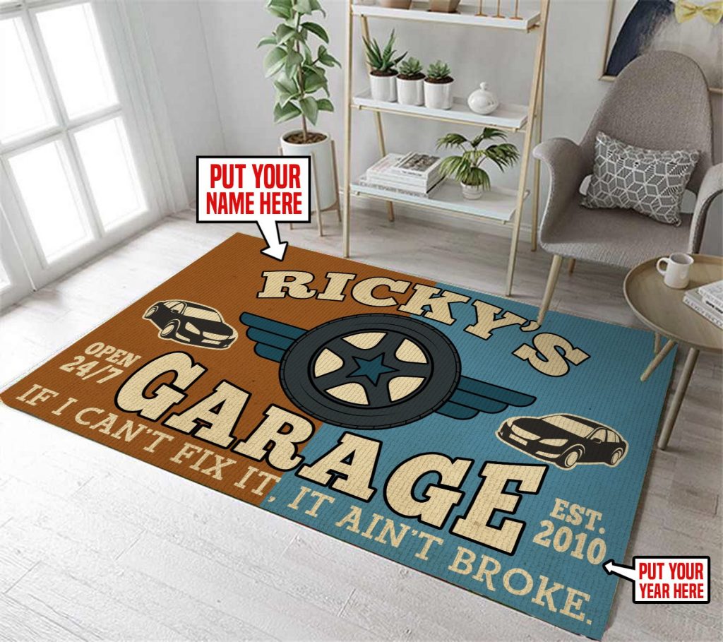 Garage Shop Rug personalized garage rug 06427 - Rustypod Store