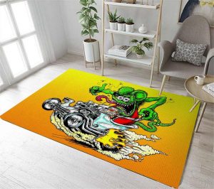 Rat fink hot rod rug