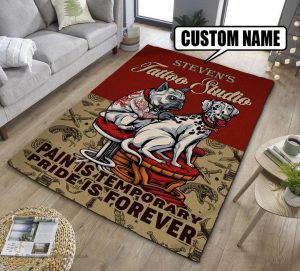 personalized tattoo rug