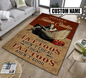 personalized tattoo rug