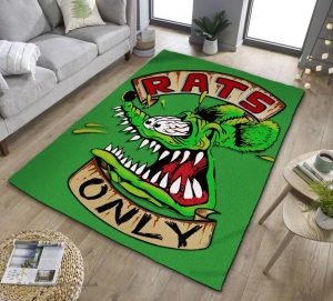 Rat only rat fink rug