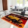 personalized hot rod garage rug 07812 - Rustypod Store