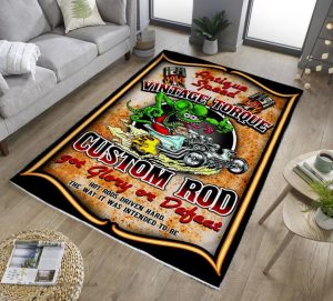 Vintage hot rod | rat fink rug