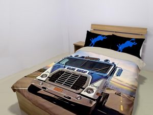 white line fever bedding set