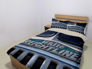 white freightliner bedding set