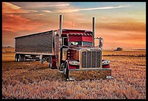 peterbilt truck canvas