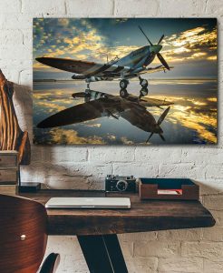 supermarine spitfire Single canvas rectangle