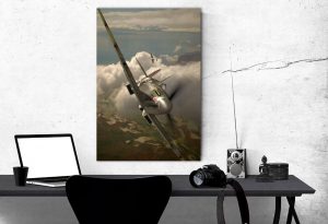 supermarine spitfire Single canvas rectangle