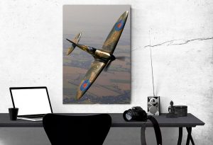 supermarine spitfire Single canvas rectangle