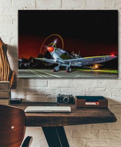 supermarine spitfire Single canvas rectangle