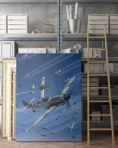 bf 109 messerschmitt Single canvas rectangle