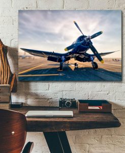 F4U Corsair Single canvas rectangle