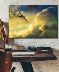 avro lancaster Single canvas rectangle