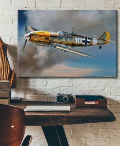 bf 109 messerschmitt Single canvas rectangle