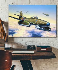 messerschmitt me 262 Single canvas rectangle