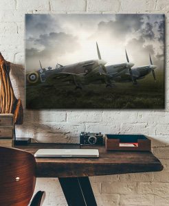 supermarine spitfire Single canvas rectangle