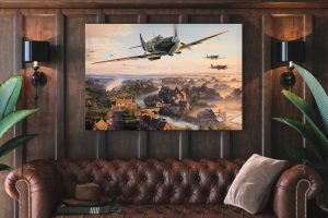 supermarine spitfire Single canvas rectangle