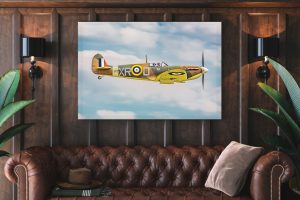 supermarine spitfire Single canvas rectangle