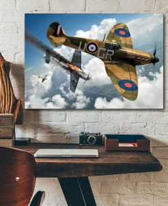 supermarine spitfire Single canvas rectangle