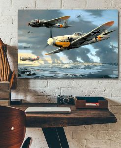 bf 109 messerschmitt Single canvas rectangle