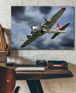 b17 bomber Single canvas rectangle