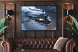 war thunder uh 1 Single canvas rectangle