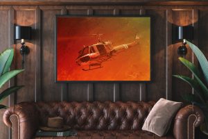 war thunder uh 1 Single canvas rectangle