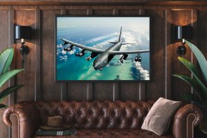 b 52 bomber boeing Single canvas rectangle