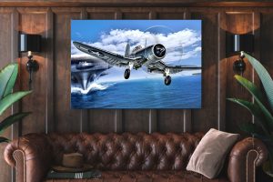 F4U Corsair Single canvas rectangle