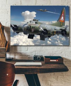 boeing b 17 b17 bomber Single canvas rectangle