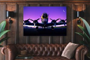 boeing b 17 b17 bomber Single canvas rectangle