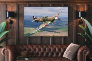 hawker hurricane Single canvas rectangle