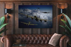 avro lancaster bomber Single canvas rectangle