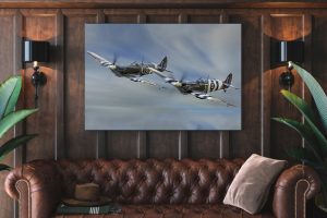 supermarine spitfire Single canvas rectangle