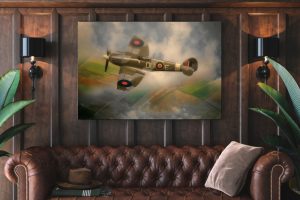 supermarine spitfire Single canvas rectangle