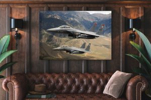 f 15 eagle Single canvas rectangle