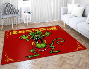 Rat fink | hot rod | hooray for the bad guys rug