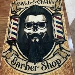 personalized barber shop rug 06007