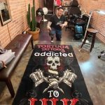 personalized tattoo addicted ink rug 05695