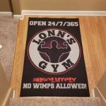 personalized gym room rug 06411