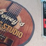 personalized music studio round mat 06081