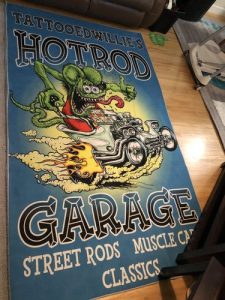 Personalized rat fink hot rod garage rug 07868 photo review