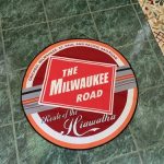 milwaukeeroad round mat MILW Chicago, Milwaukee, St. Paul and Pacific Railroad 04526